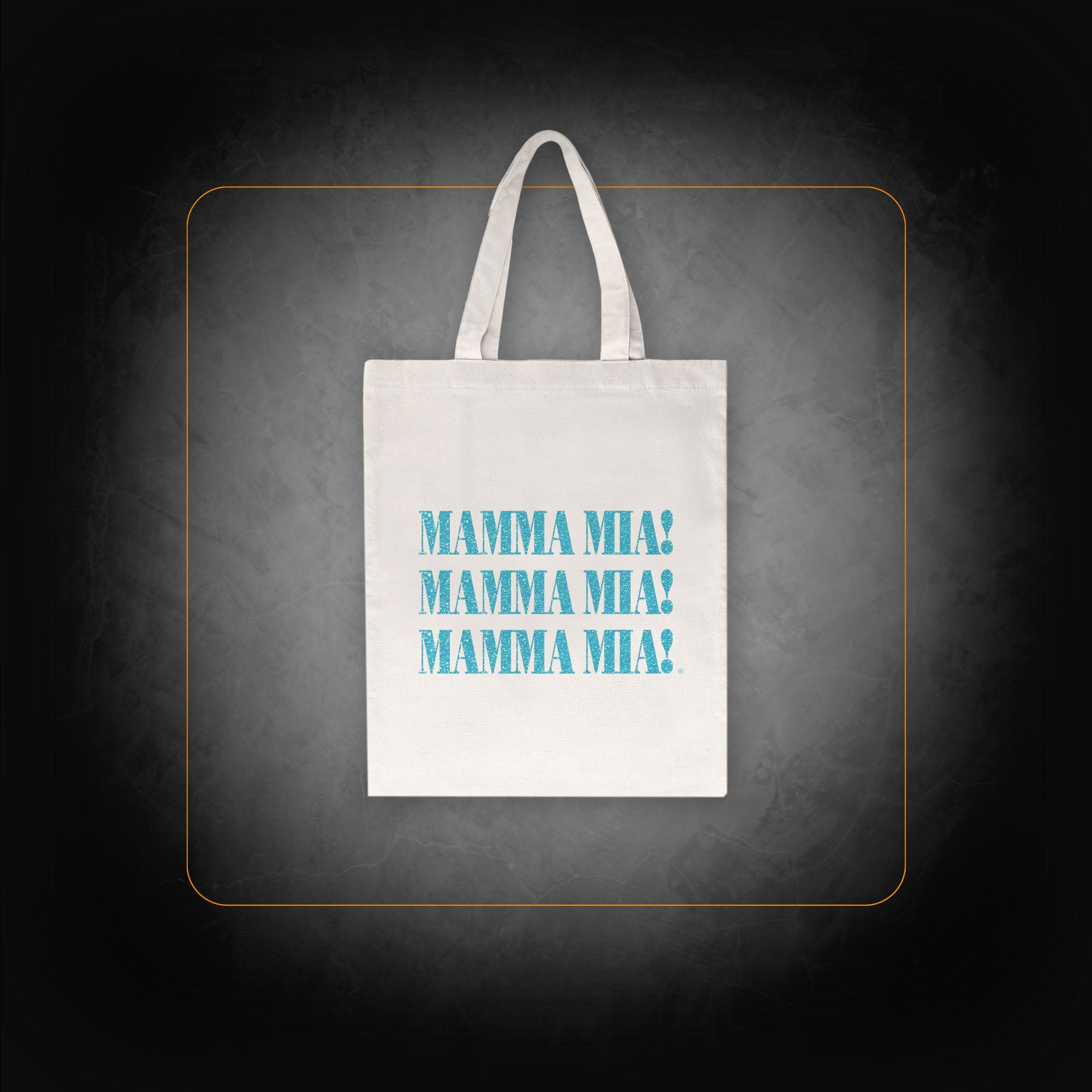 Natural glitter tote bag - Mamma Mia!