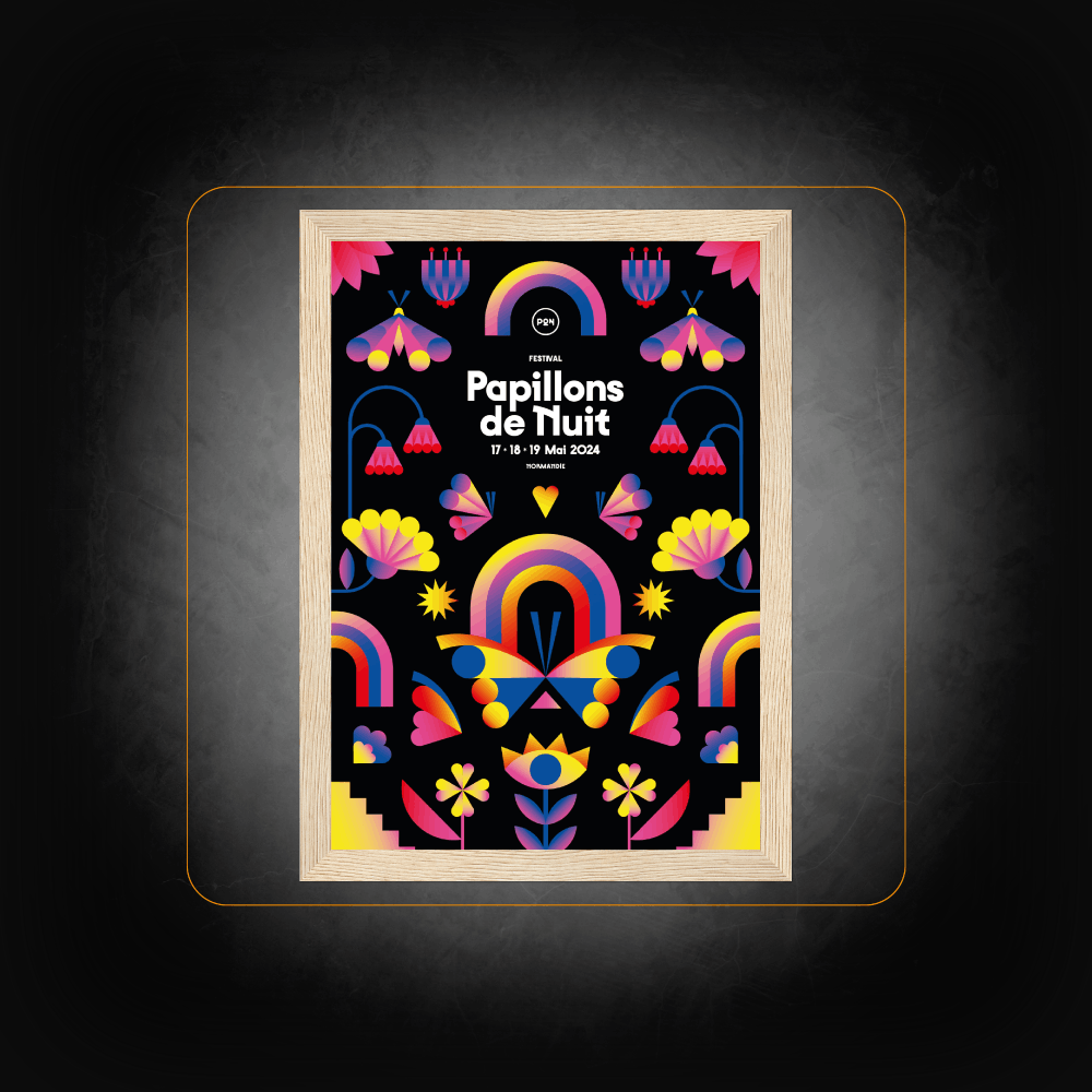 Personalized Poster Festival 2024 - Papillons de Nuit 
