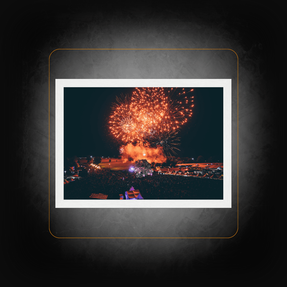 Firework framed photo - Papillons de Nuit 
