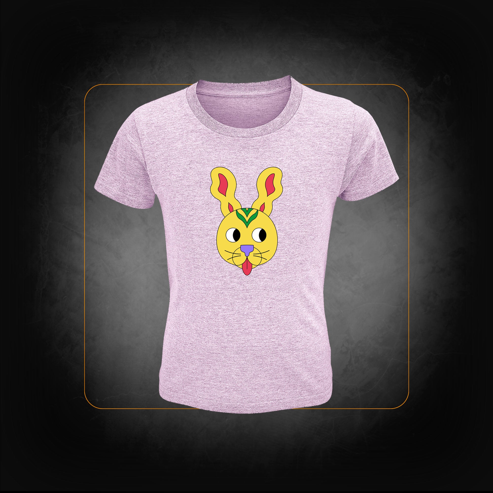 Pink Children's T-shirt Rabbit - Le Printemps de Bourges Crédit Mutuel