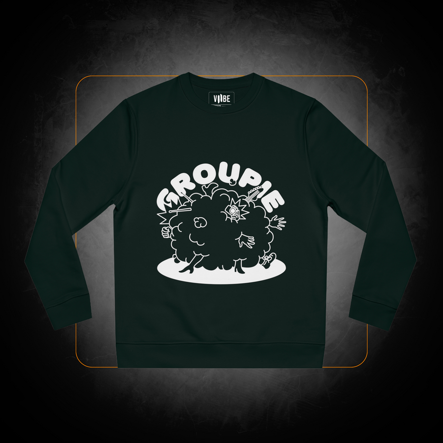 Sweatshirt Noir Logo Groupie - VIIBE