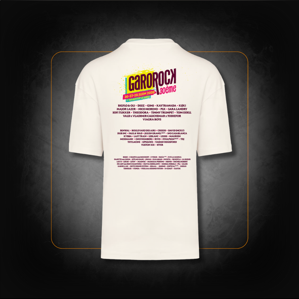 T-Shirt Line Up 2026 Ecru - Garorock