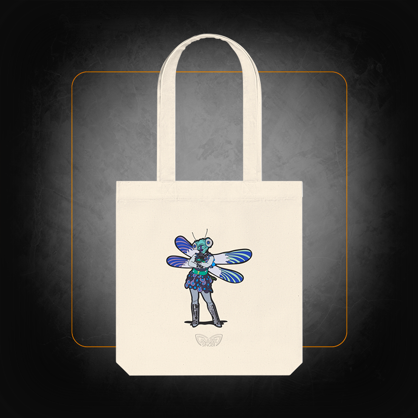 Dragonfly ecru tote bag - Mask Singer